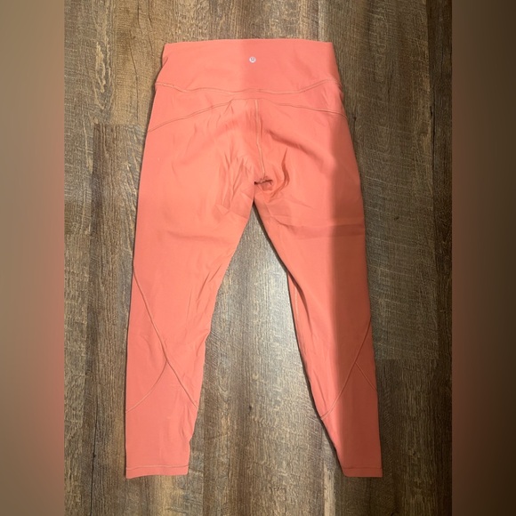 Lululemon In Movement High Rise Tight Everlux Rustic Coral - Picture 2 of 4